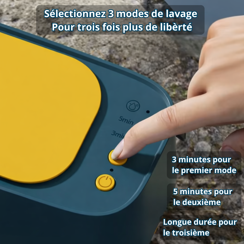 Nettoyeur pour gouttières, lunettes et bijoux, Wavio™