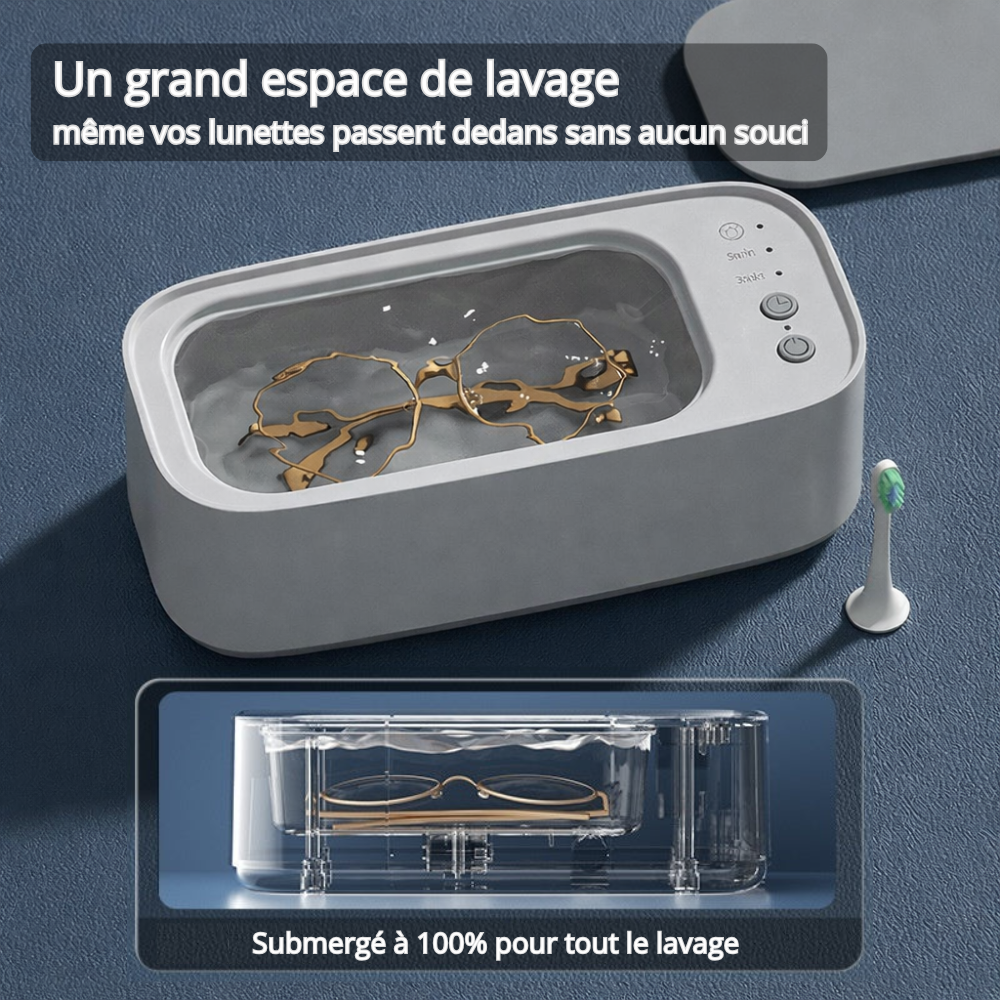 Nettoyeur pour gouttières, lunettes et bijoux, Wavio™